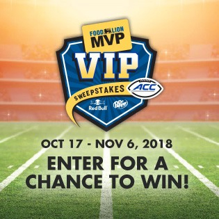 VIP - OCT 17 - Nov 6, 2018 | ENTER FOR A CHANCE TO WIN!
